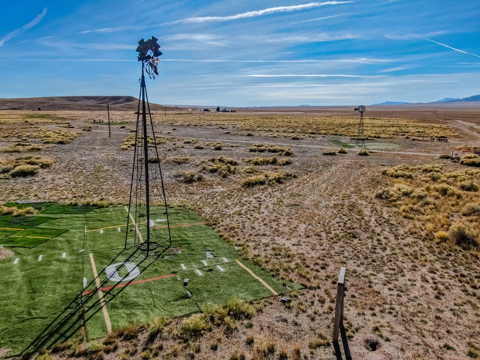 Tee box 5 with windmills