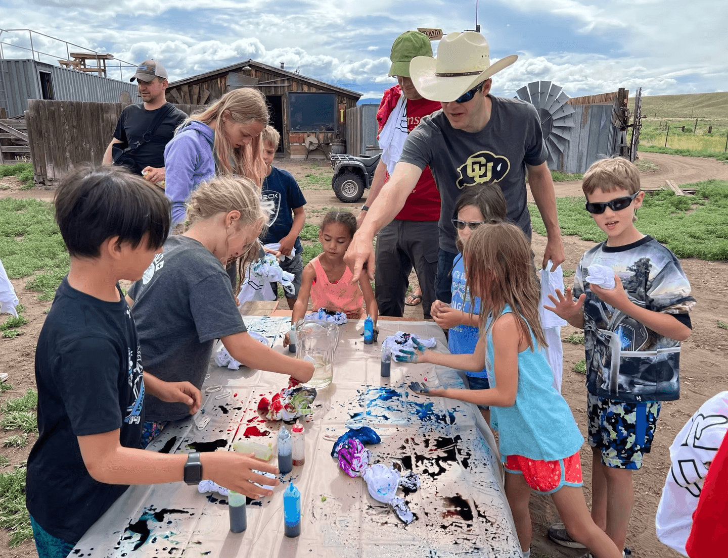 Turkey Toe tie-dye art projects